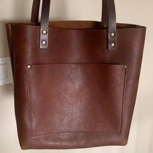 New Portland Leather Goods Tote in Nutmeg!